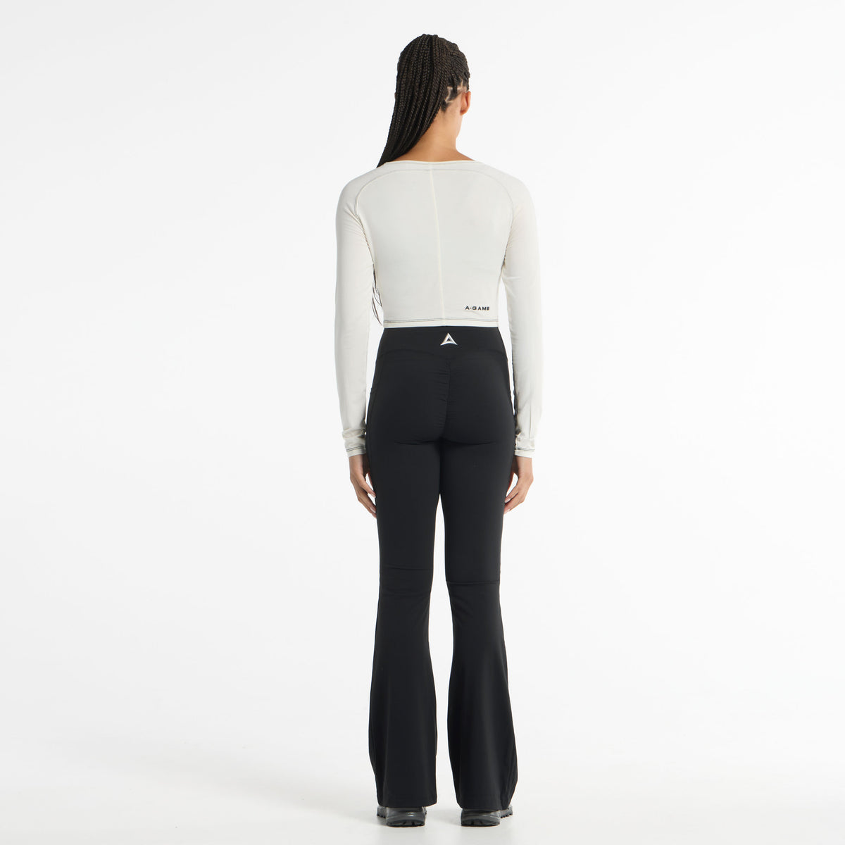 Women's Ruched Front Long Sleeve - Ecru