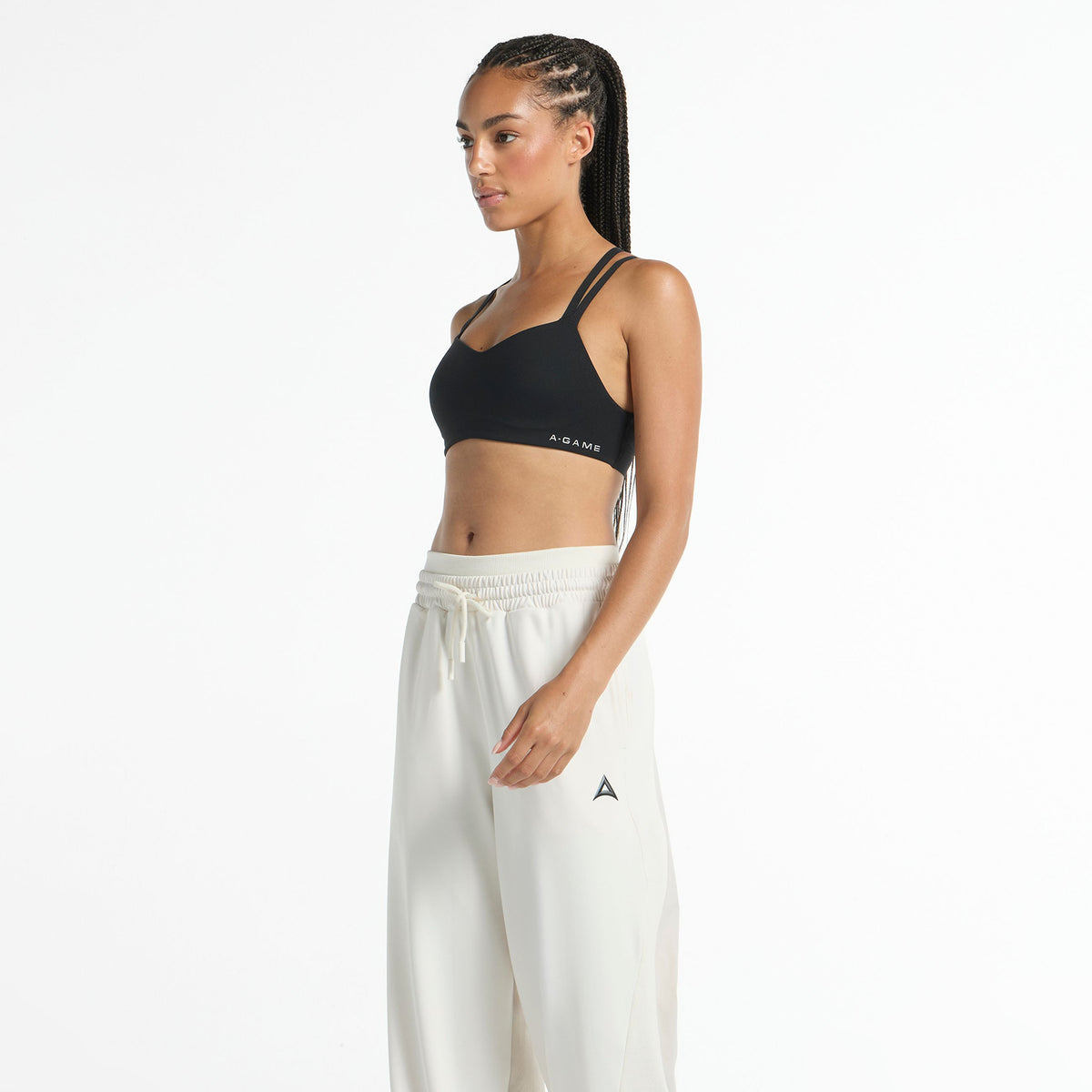 Women's Oversized Track Pants - Ecru