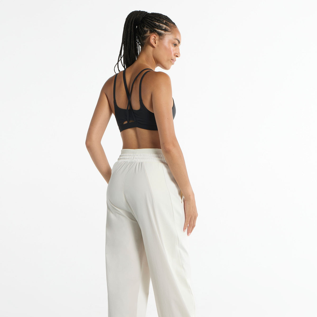 Women's Oversized Track Pants - Ecru