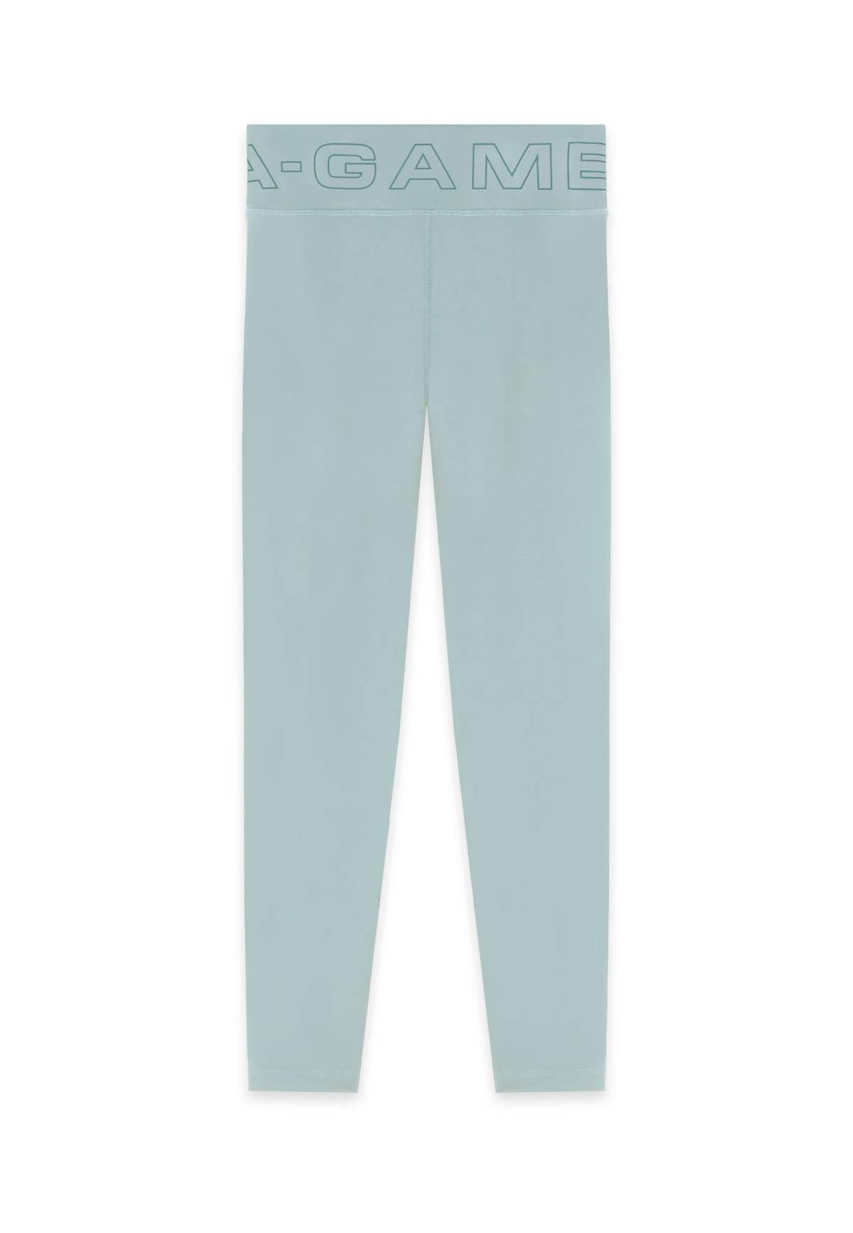WOMENS A-GAME  WRAPPED YOGA LEGGINGS - SAGE GREEN