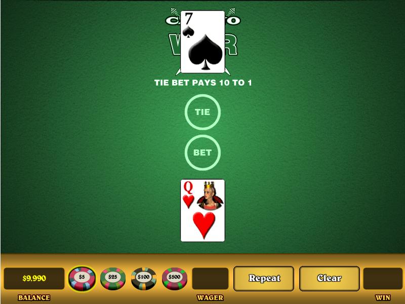 Скриншот Casino War