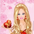 Играть Одень Барби в красное онлайн 