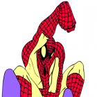 Играть Раскраска человек паук онлайн 