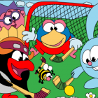 Играть Смешарики. Раскраска: Хоккей на траве онлайн 