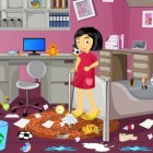 Играть Уборка в комнате девочки онлайн 